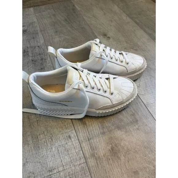 ONA SOREL WOMEN'S LOW WATERPROOF SNEAKER SIZE 9 SEA SALT COLOR EUC - Picture 6 of 7